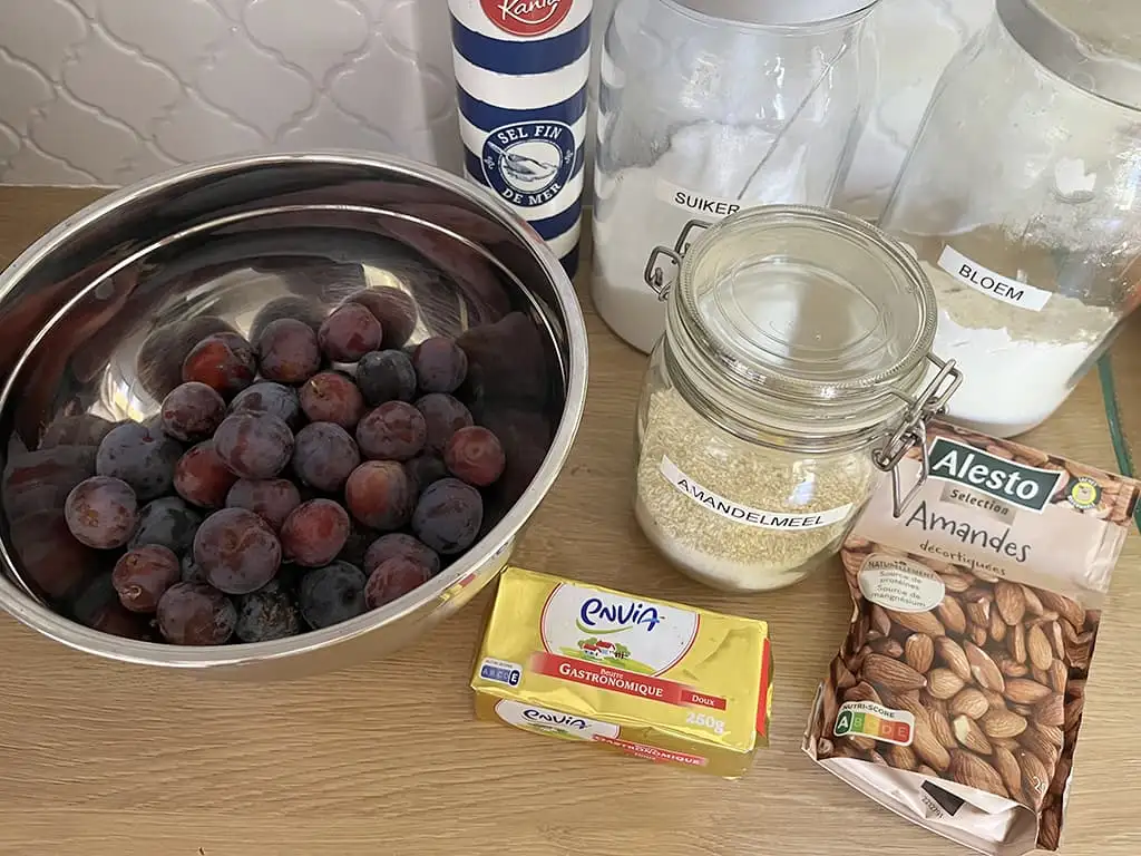 Crumble aux prunes ingrédients