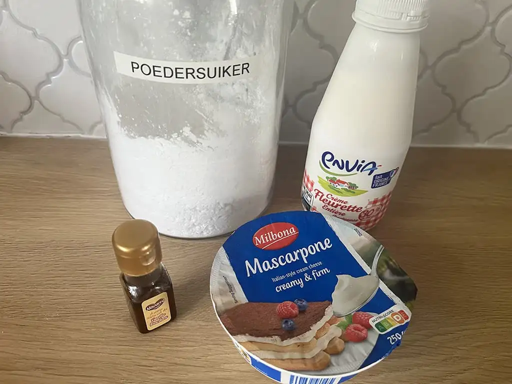 Crème de mascarpone rapide ingrédients