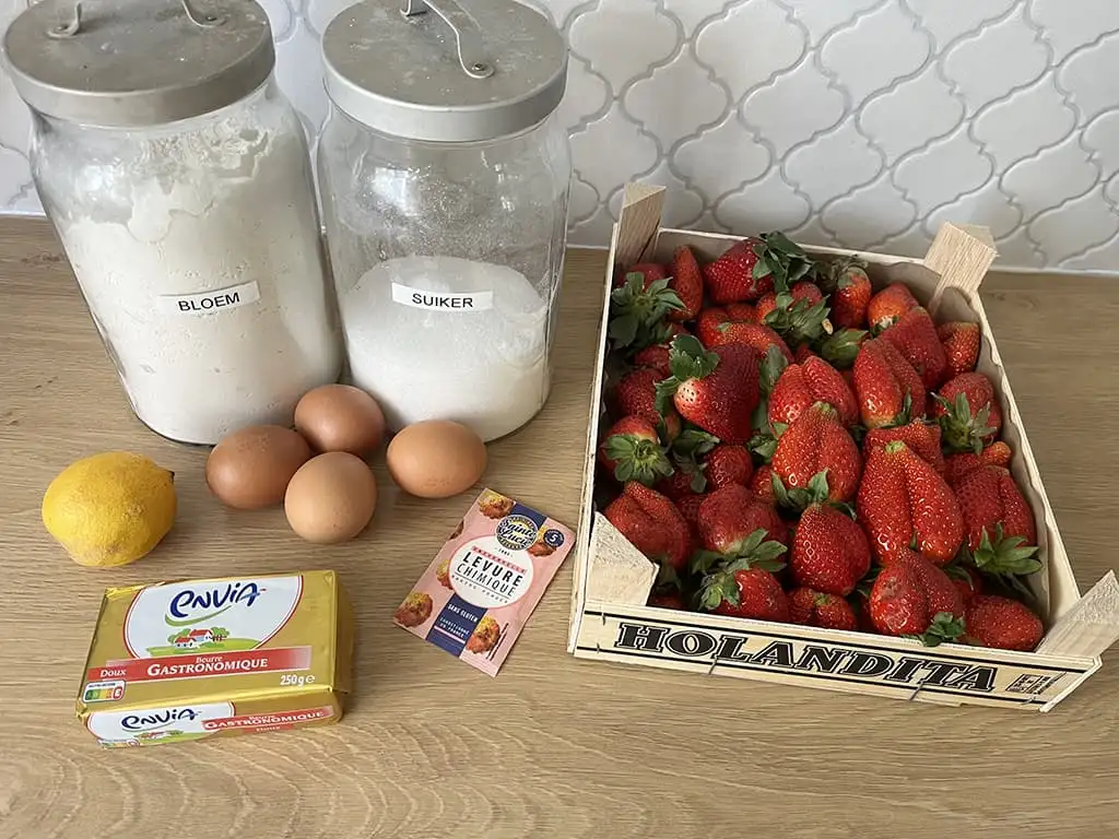 Cake aux fraises ingrédients