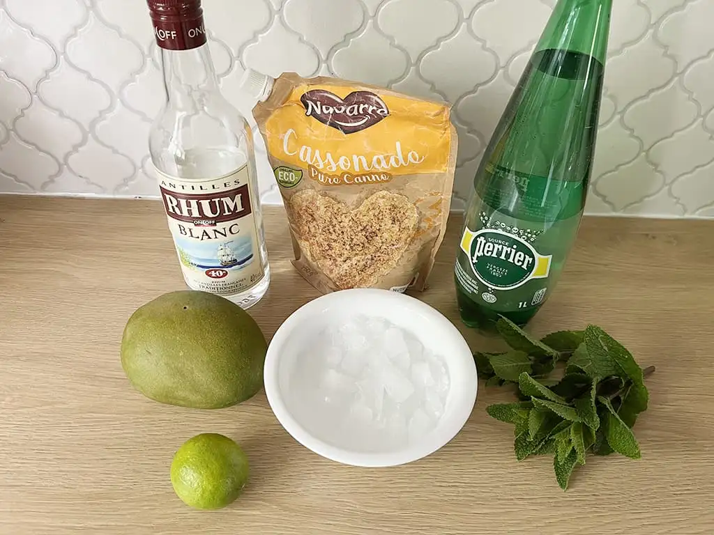 Mango mojito ingrédients