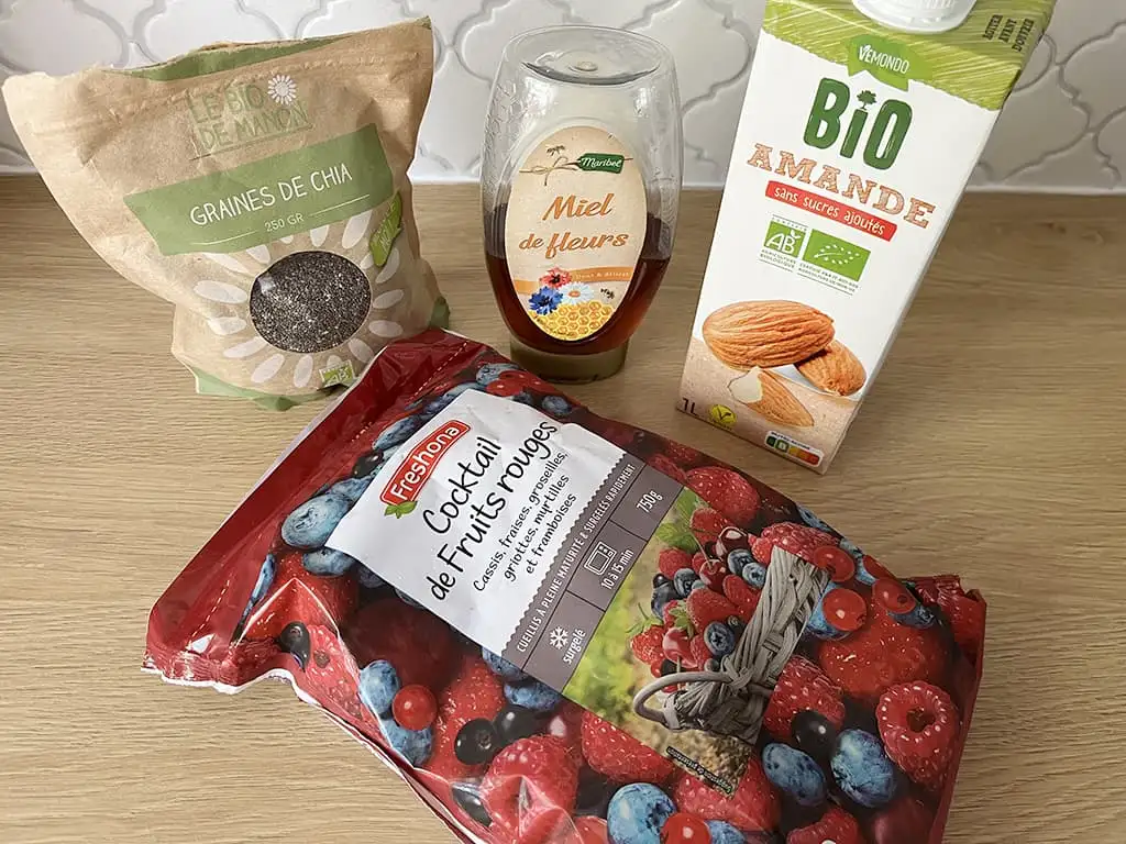 Smoothie aux fruits rouges ingrédients