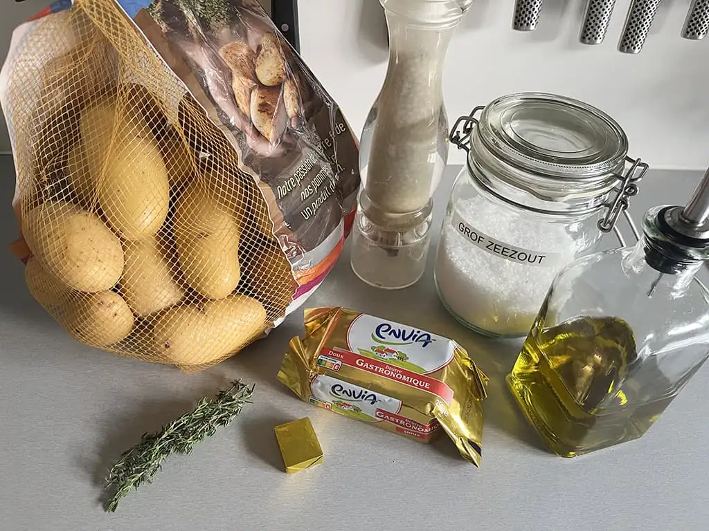 Pommes de terre fondantes ingrédients