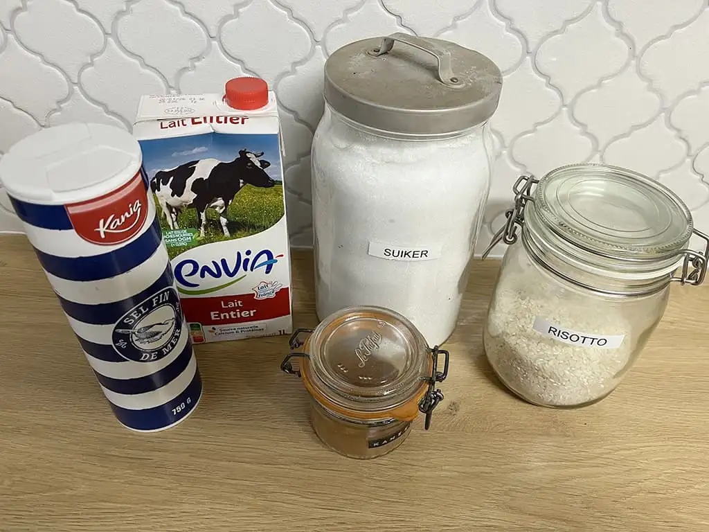 Riz au lait à l’ancienne ingrédients