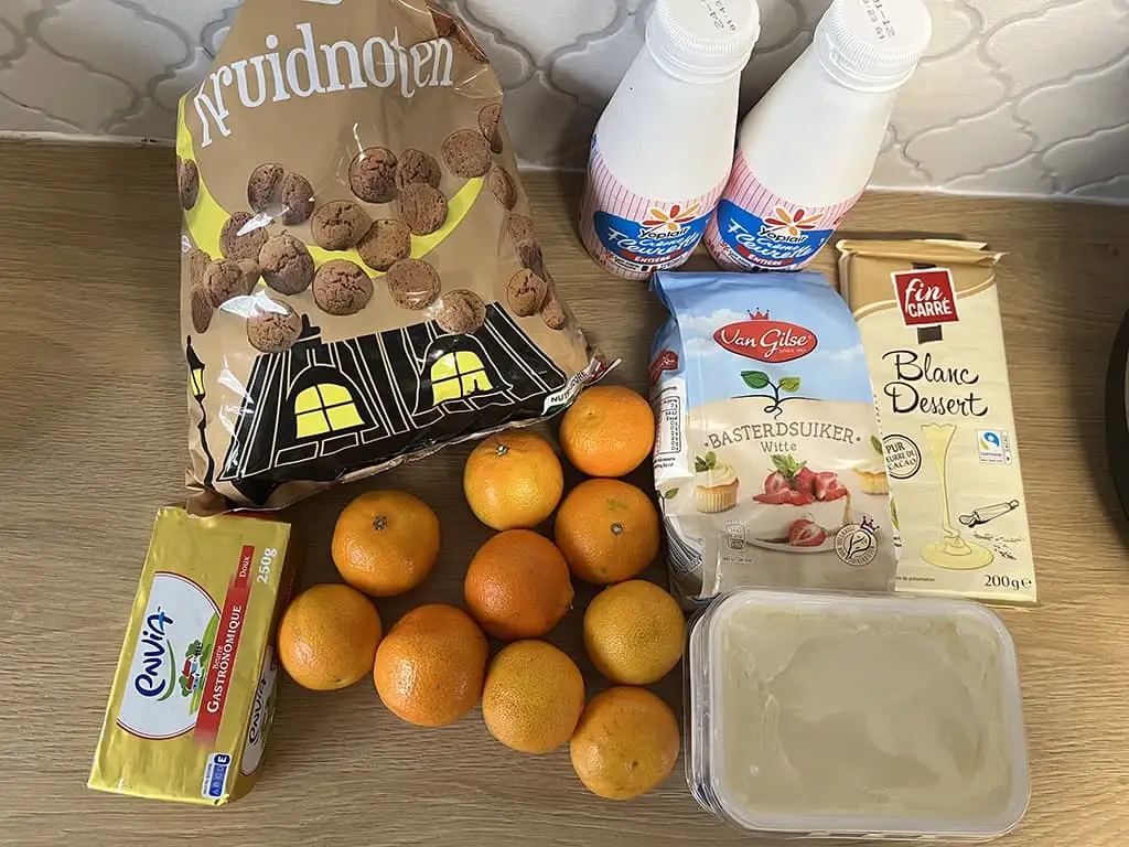 Gâteau au fromage frais aux spéculoos ingrédients