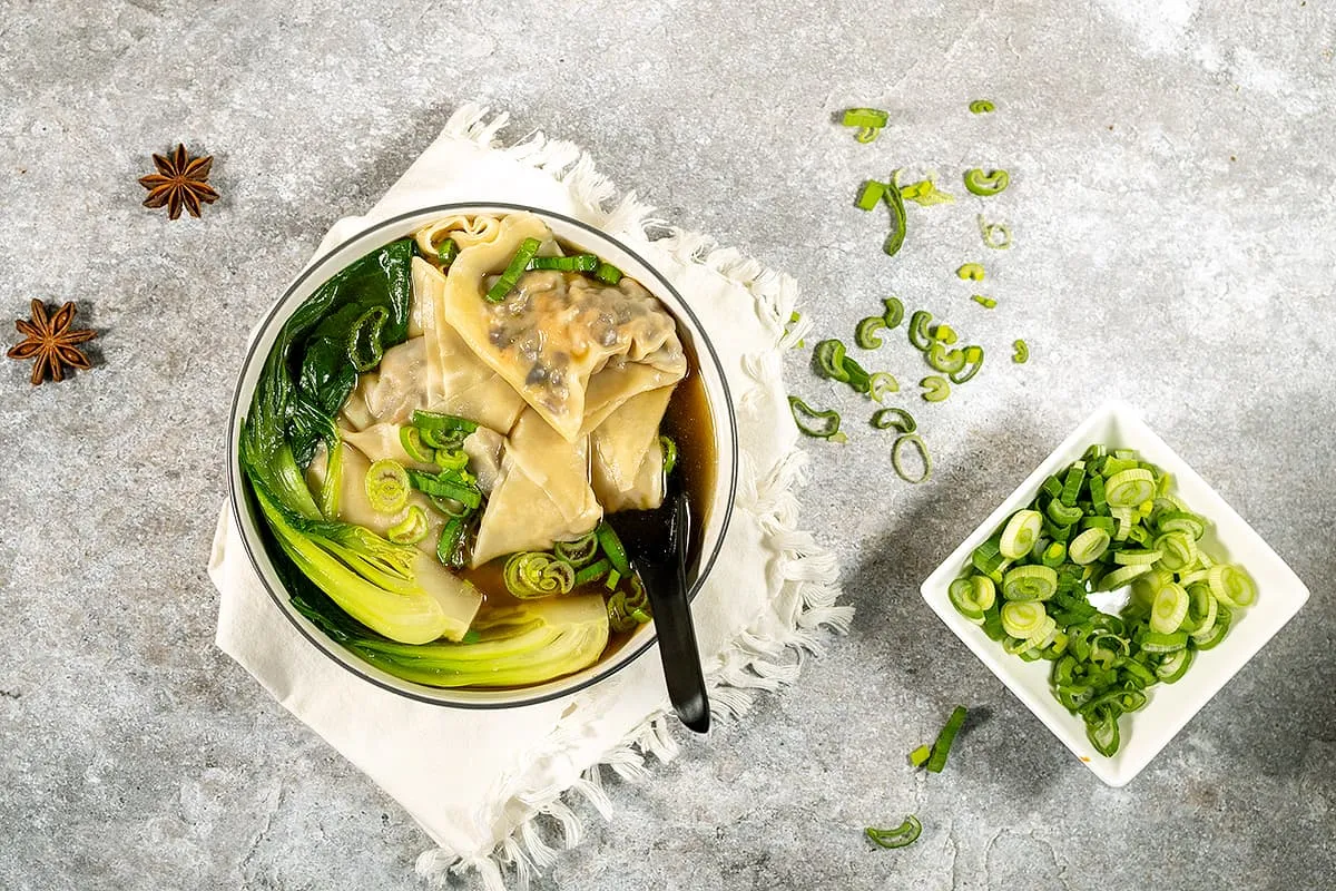 Soupe wonton au chou Chinois