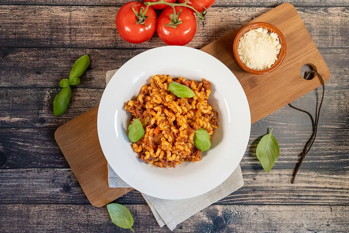 Macaronis express à la viande, délicieux, simple et pas cher !