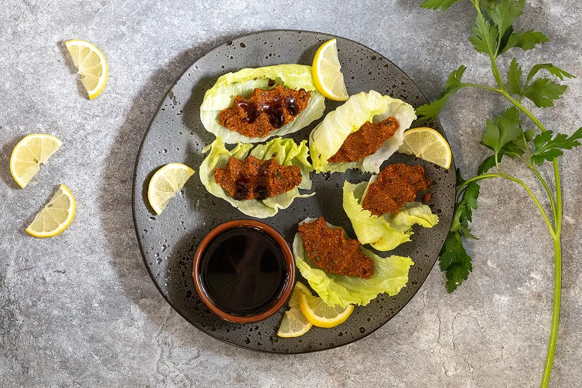 Çiğ köfte - mezze turque vegan