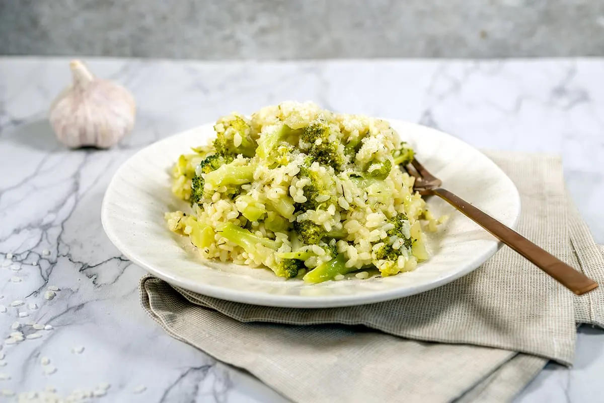 Risotto au brocoli, thym et citron