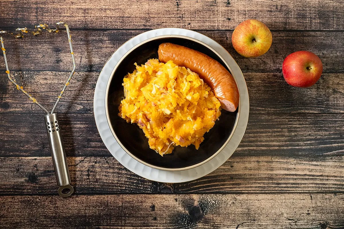 Purée de choucroute à la patate douce