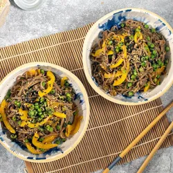 Recette: Nouilles rapides au miso avec légumes
