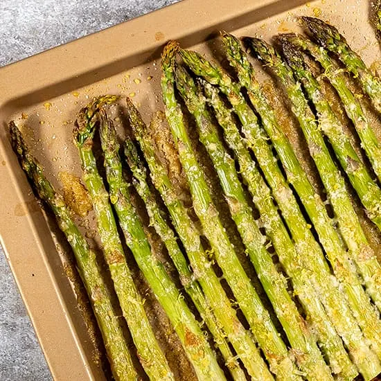 Recette: Asperges vertes au four