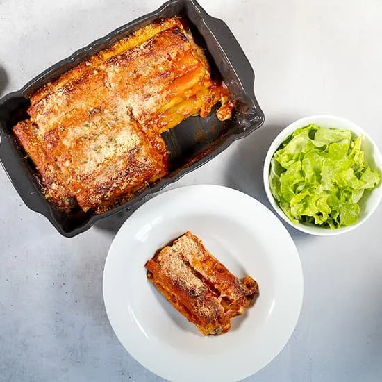Recette: Cannelloni au haché et mozzarella