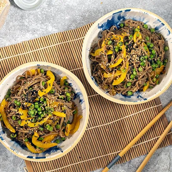 Recette: Nouilles rapides au miso avec légumes