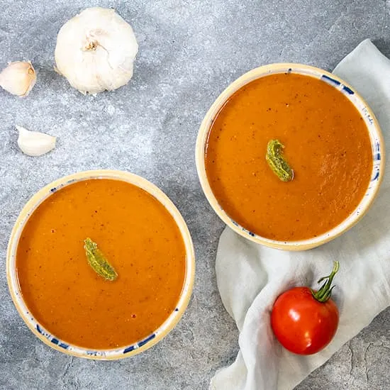 Recette: Soupe de tomates et courgettes