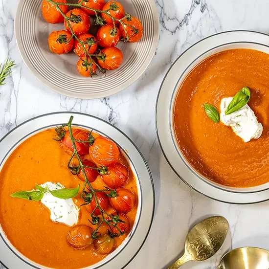 Recette: Soupe aux tomates à l'italienne avec mascarpone