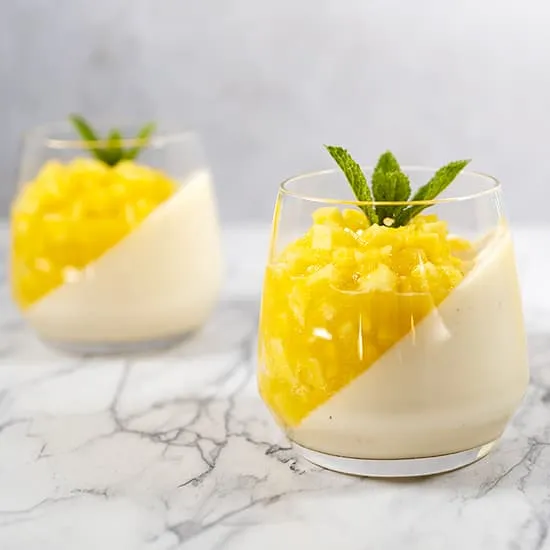 Recette: Panna cotta à la mangue