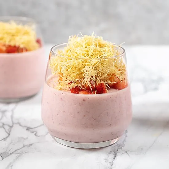 Recette: Crème dessert à la fraise