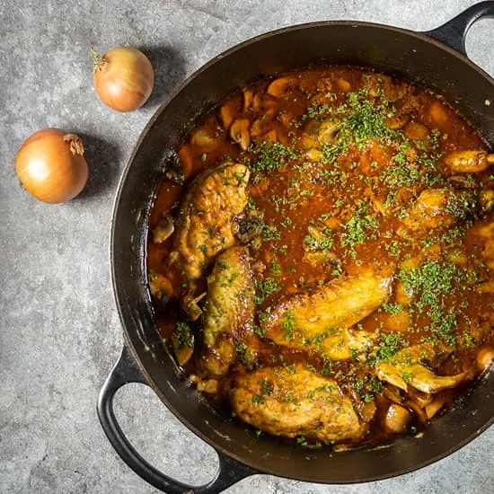 Poulet à la poêle