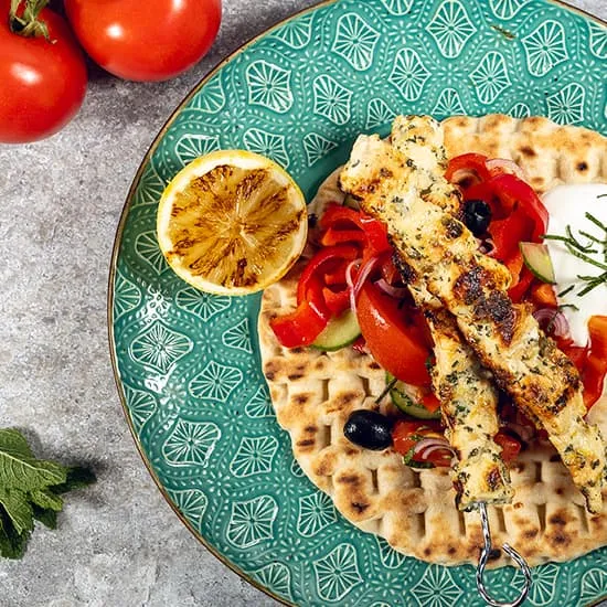 Recette: Brochettes de poulet grecque