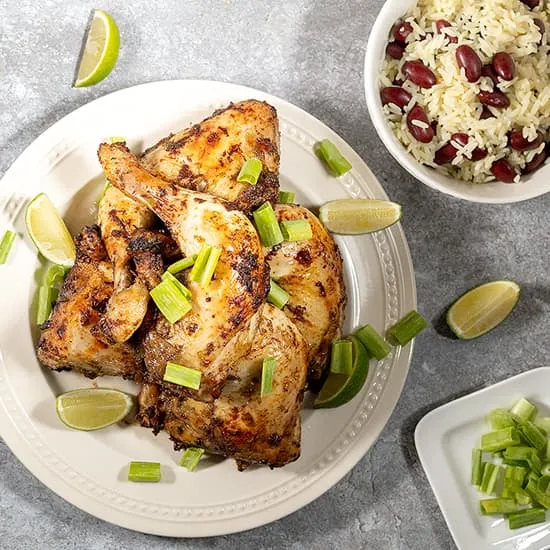 Recette: Poulet jamaïcain avec riz et haricots