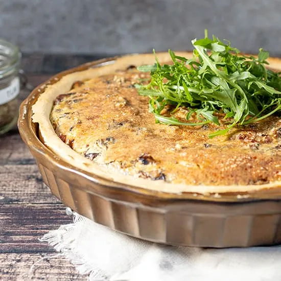 Recette: Quiche aux champignons