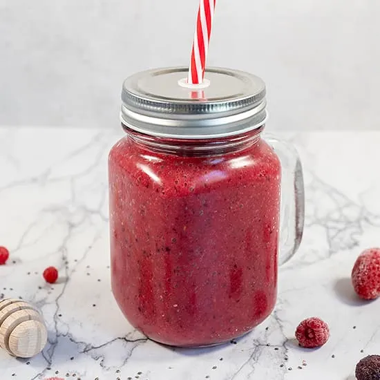 Recette: Smoothie aux fruits rouges