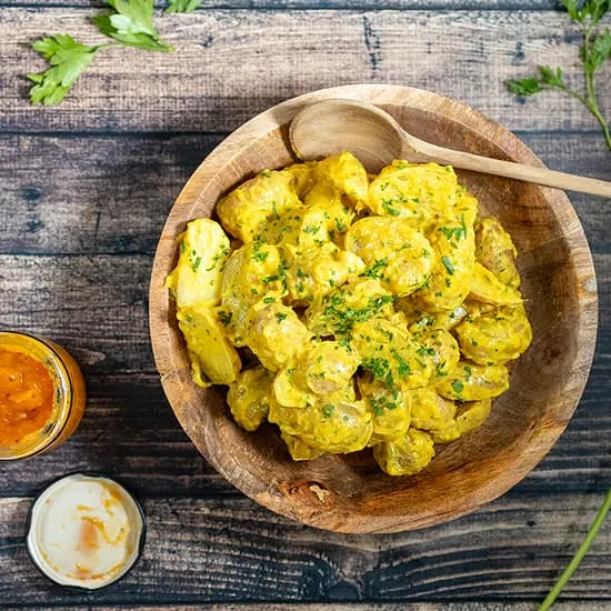 Recette: Salade de pommes de terre au curry sud-africaine