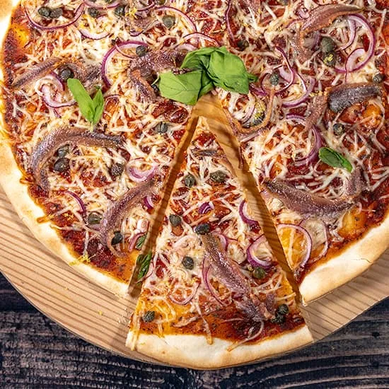 Recette: Pizza aux anchois et câpres