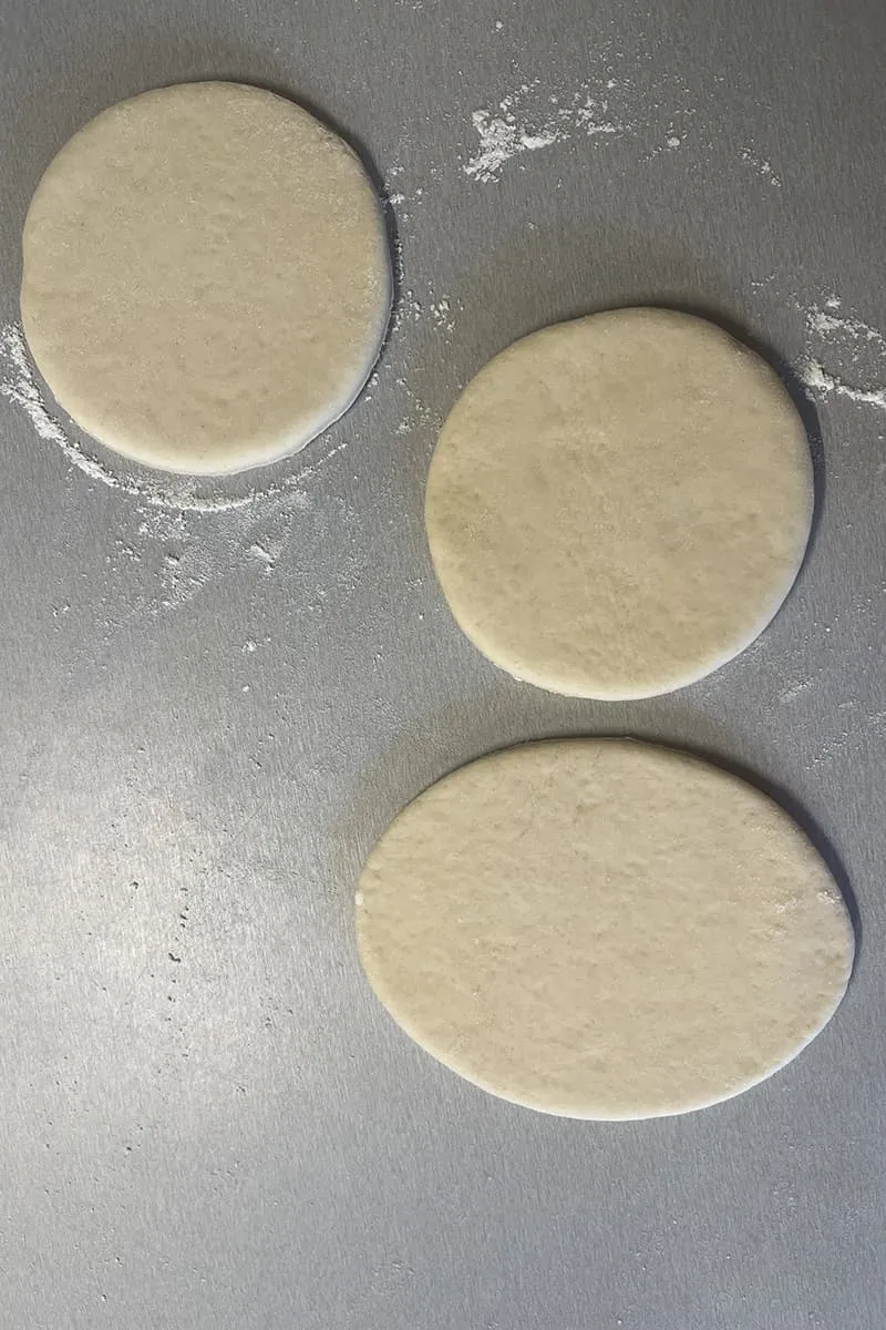 Bao buns découpés