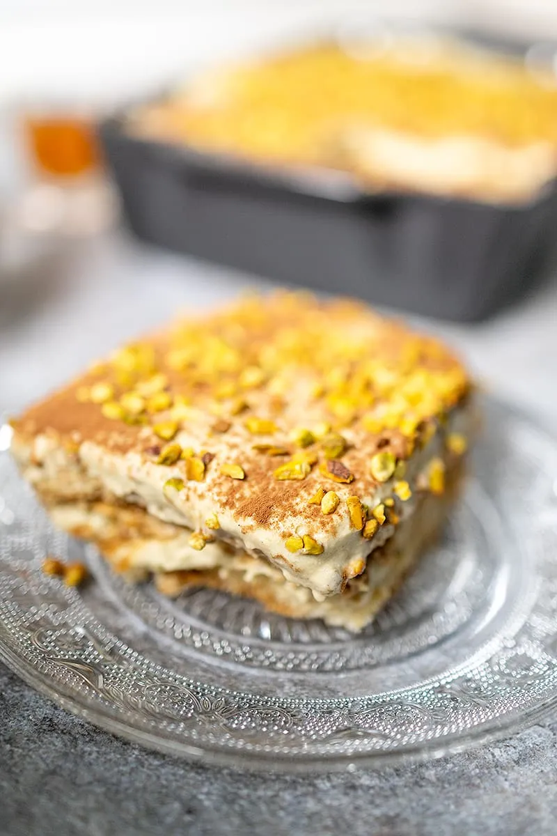 Tiramisu à la pistache - un tiramisu classique avec une saveur riche de pistache