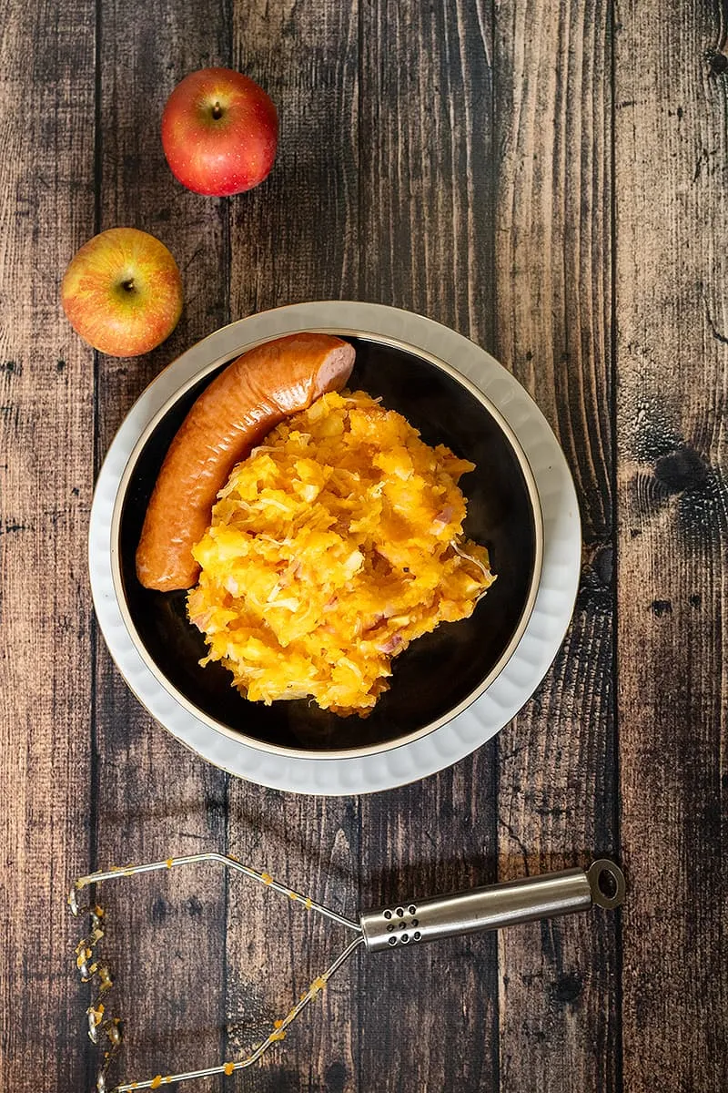Purée de choucroute à la patate douce